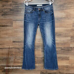 BKE Jeans 28 P Payton Bootcut Mid Rise Medium Dark Wash Stretch Denim Western